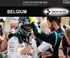 Nico Rosberg celebra su sexta victoria de la temporada en el Gran Premio de Bélgica 2016