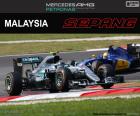 Nico Rosberg, tercero en el Gran Premio de Malasia 2016, con su Red Bull