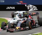 Carlos Sainz Jr., durante su participación en el Gran Premio de Japón 2016, con su Toro Rosso