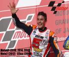 Marc Márquez, tricampeón del mundo de MotoGP en 2013, 2014 y 2016. Su quinto mundial en siete años
