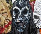Tres máscaras Halloween
