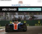 El piloto alemán Pascal Wehrlein durante su participación en el Gran Premio de Abu Dhabi 2016, pilotando su Manor