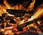 Fuego en la chimenea