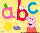 Peppa Pig y las letras abc