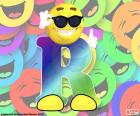 Letra R de smiley