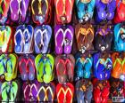Chancletas o hawaianas un tipo de sandalias muy utilizado en verano