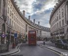 Regent Street una importante calle comercial de Londres ubicada en el West End