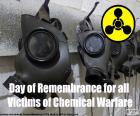 Día de Conmemoración de Todas las Víctimas de la Guerra Química, 29 de abril. Homenaje a las víctimas de la guerra química, así como para reafirmar la Prohibición de las Armas Químicas