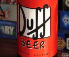 Logo de la cerveza Duff Beer, conocida en todo el mundo por ser la cerveza preferida de Homer Simpson