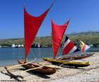 Canoas de vela tradicionales de las Islas del Océano Pacifico