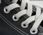 Cordones blancos para zapatillas de deporte o deportivas