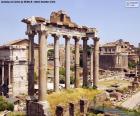Imagen del Foro Romano, la zona donde se encontraban las instituciones de gobierno, mercado y religión de la ciudad de Roma, Italia