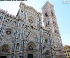 La catedral de Santa María del Fiore es una de las obras maestras del arte gótico y del primer Renacimiento italiano, Florencia, Italia