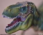 La cabeza de un dinosaurio