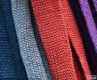 Bufandas de lana de varios colores