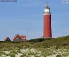 El faro de Eierland es un faro de la isla de Texel al norte de los Países Bajos