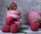 Macarons de frambuesas