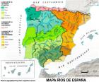 Mapa de ríos de España