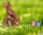 Conejos de Pascua abrazados