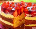 Delicioso pastel de fresa