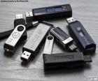 La memoria USB, lápiz de memoria, lápiz USB, memoria externa, pen drive o pendrive es un tipo de dispositivo de almacenamiento de datos que utiliza memoria flash para guardar datos e información