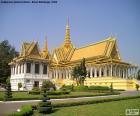 La sala del trono dentro del complejo del Palacio Real, en Phnom Penh, Camboya