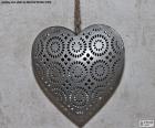 Corazón de metálico