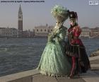 Pareja Carnaval de Venecia