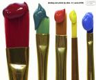 Pinceles de colores