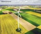 Molino de viento energía eólica