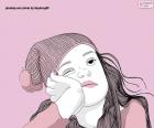 Niña aburrida