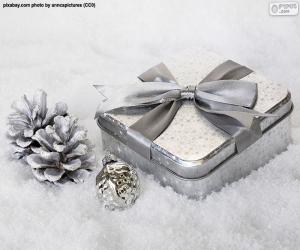 Puzzle de Regalo de Navidad sobre la nieve