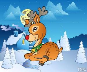 Puzzle de Reno de Papá Noel