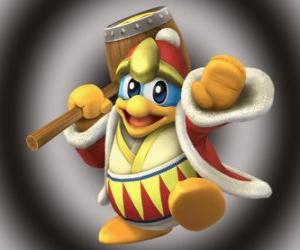 Puzzle de Rey Dedede, gran enemigo de Kirby