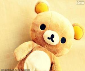 Puzzle de Rilakkuma, el osito de juguete, diseñado por Aki Kondo y producido por San-X