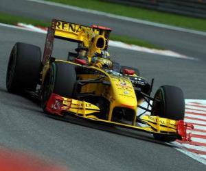 Puzzle de Robert Kubica - Renault - Spa-Francorchamps 2010