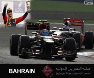 Puzzle de Romain Grosjean - Lotus - Gran Premio Bahréin 2013, 3er Clasificado
