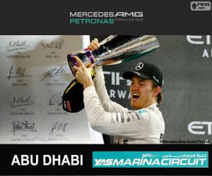 Puzzle de Rosberg G.P Abu Dabi 2015