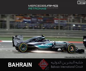 Puzzle de Rosberg G.P. Bahréin 2015