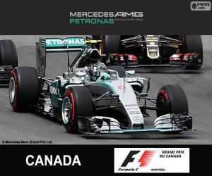 Puzzle de Rosberg G.P. Canadá 2015