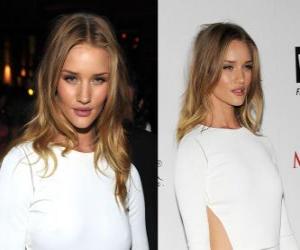 Puzzle de Rosie Huntington-Whiteley es una actriz y modelo inglesa