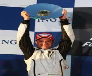 Puzzle de Rubens Barrichello en el pódium