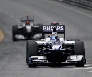 Puzzle de Rubens Barrichello - Williams - Monte-Carlo 2010