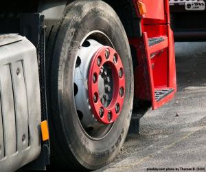 Puzzle de Rueda camión