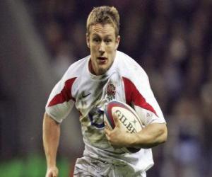 Puzzle de Rugby - Jugador con el balón en las manos