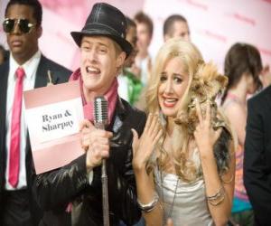 Puzzle de Ryan Evans (Lucas Grabeel), Sharpay Evans (Ashley Tisdale) emocionados