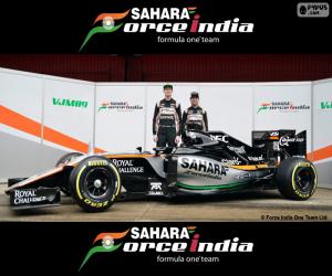 Puzzle de Sahara Force India F1 2016
