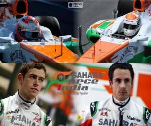 Puzzle de Sahara Force India F1 Team 2013