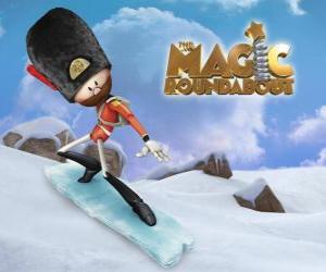 Puzzle de Sam, el soldado de madera animado que sirve al malvado Zeebad