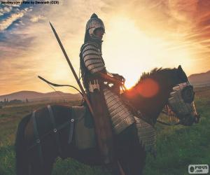 Puzzle de Samurái a caballo